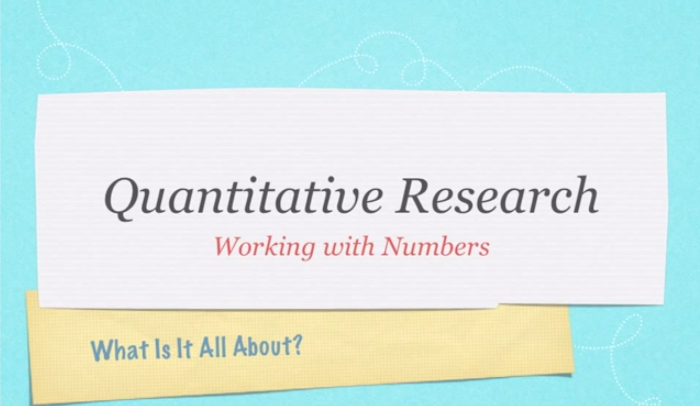 What is a quantitative research paper